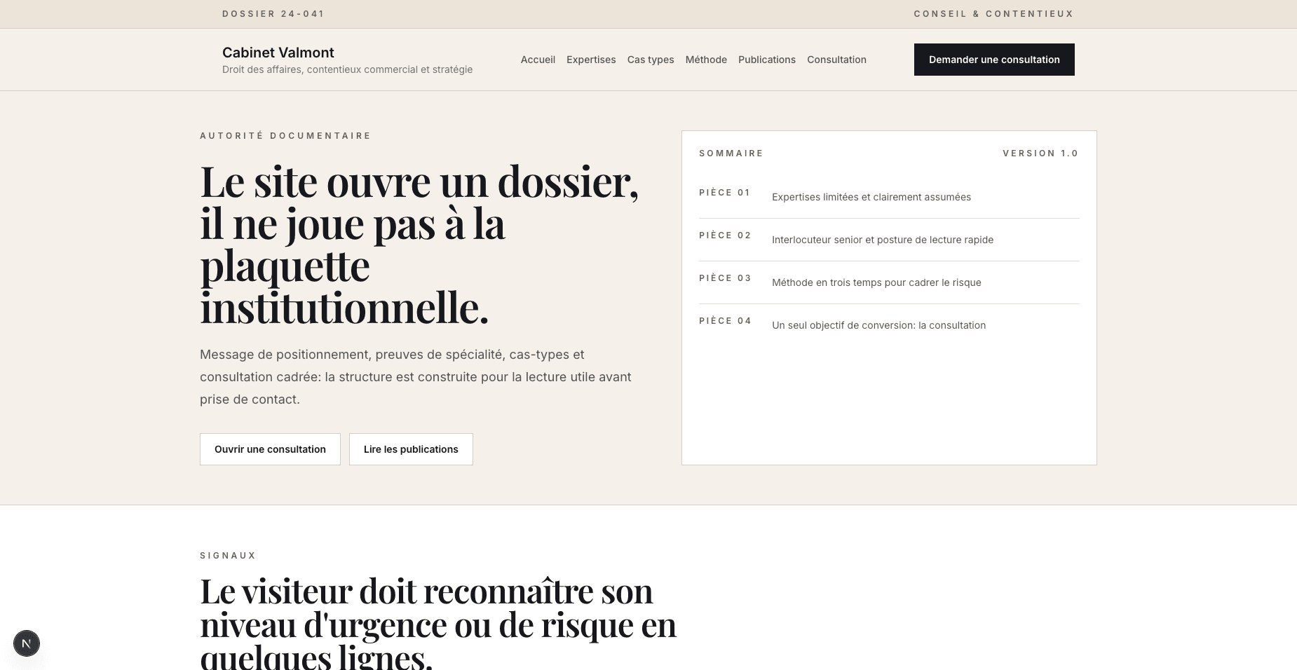 Aperçu de Template Cabinet d'avocat