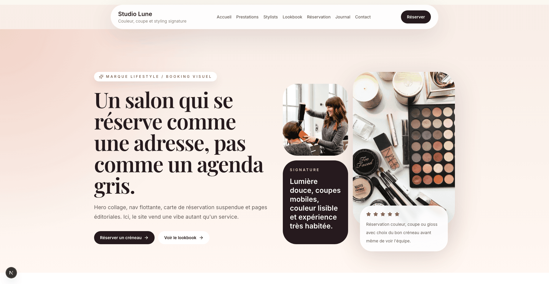 Aperçu de Template Salon de coiffure